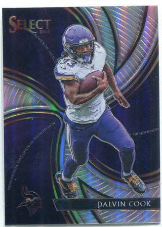 Dalvin Cook 2019 Panini Select Silver Prizm Phenomenon Card