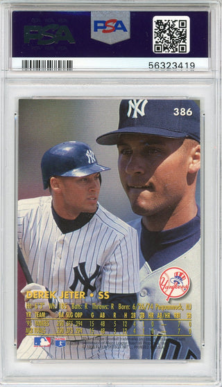 Derek Jeter 1996 Fleer Ultra Gold Medallion Card #386 (PSA)