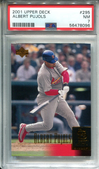 Albert Pujols 2001 Upper Deck #295 PSA Near Mint 7 Card