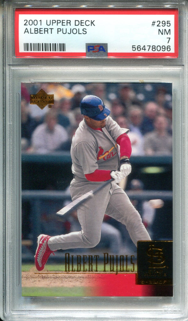 Albert Pujols 2001 Upper Deck #295 PSA Near Mint 7 Card