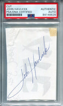 John Havlicek Autographed Cut (PSA)