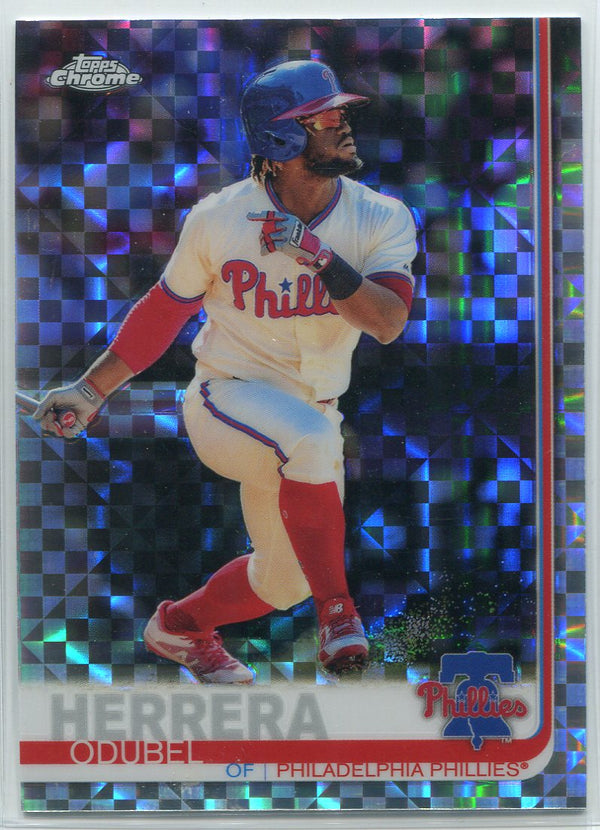 Odubel Herrera 2019 Topps Chrome X-Fractors Refractor Card