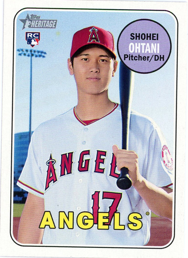 Shohei Ohtani 2018 Topps Heritage Rookie Card