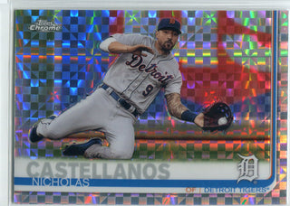 Nicholas Castellanos 2019 Topps Chrome X-Fractors Refractor Card