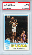 Bob Dandridge 1973 Topps Card #33 (PSA Mint 9)