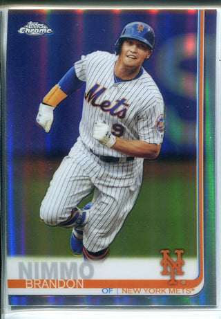 Brandon Nimmo 2019 Topps Chrome Refractor Card