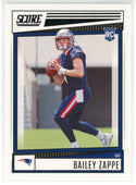 Bailey Zappe 2022 Panini Score Rookie Card #310