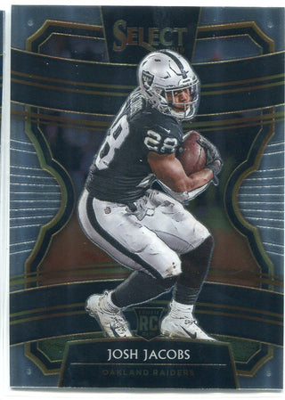 Josh Jacobs 2019 Panini Select Concourse Rookie Card