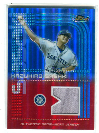 Kazuhiro Sasaki 2004 Topps Finest #FR-KS Jersey Card