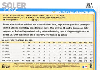 Jorge Soler 2019 Topps Card