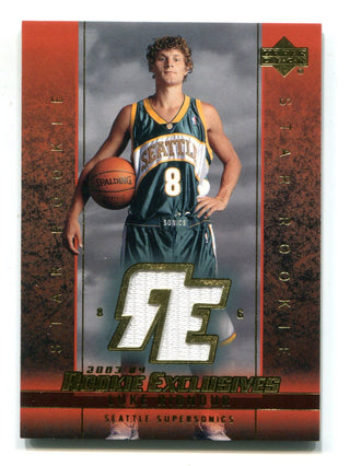 Luke Ridnour 2004 Upper Deck Rookie Exclusives #j10 Jersey Card