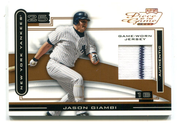 Jason Giambi 2003 Donruss Piece of The Game #POG45 Card /150