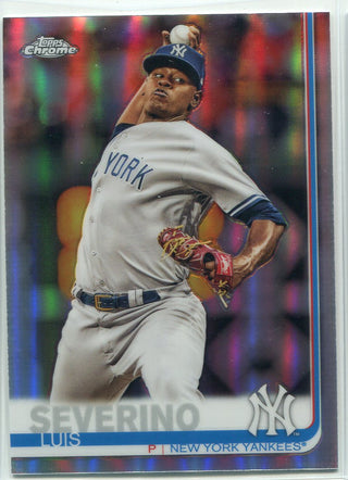 Luis Severino 2019 Topps Chrome Refractor Card