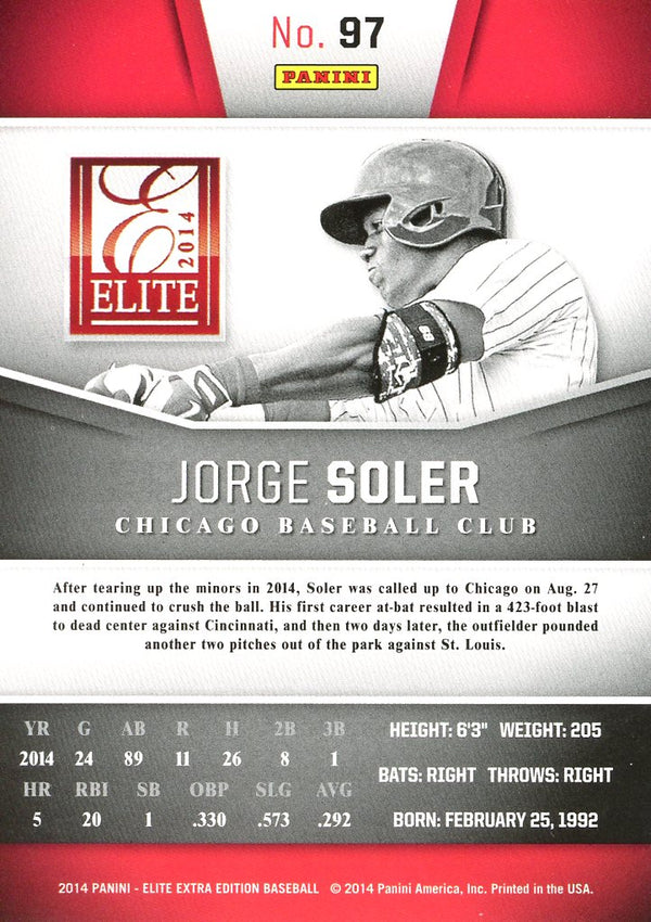 Jorge Soler 2014 Panini Card