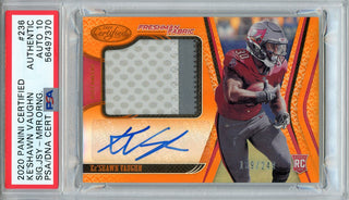 Ke'Shawn Vaughn Autographed 2020 Panini Certified Orange Rookie Patch Card #236 (PSA Auto 10)