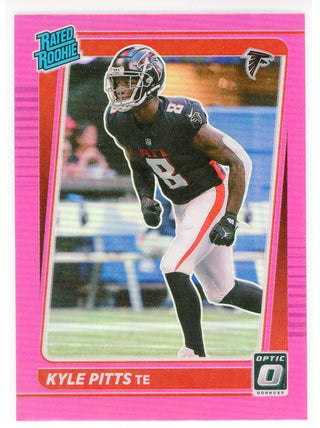 Kyle Pitts 2021 Panini Donruss Optic Pink Prizm Rookie Card #211