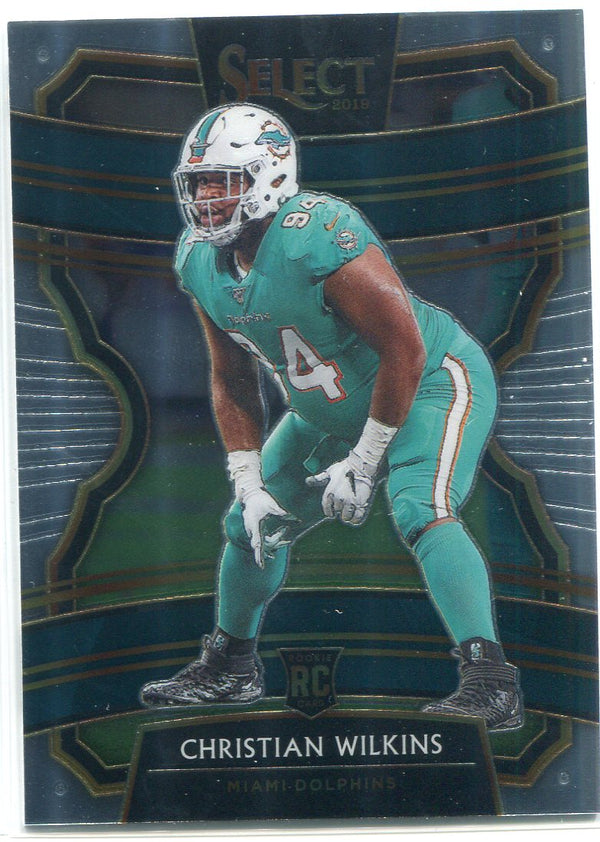 Christian Wilkins 2019 Panini Select Concourse Rookie Card