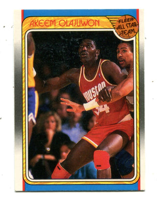 Akeem Olajuwon 1988 Fleer All-Star #126 Card