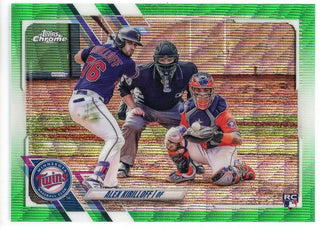 Alex Kiriloff 2021 Topps Chrome Green Refractor Rookie Card #170