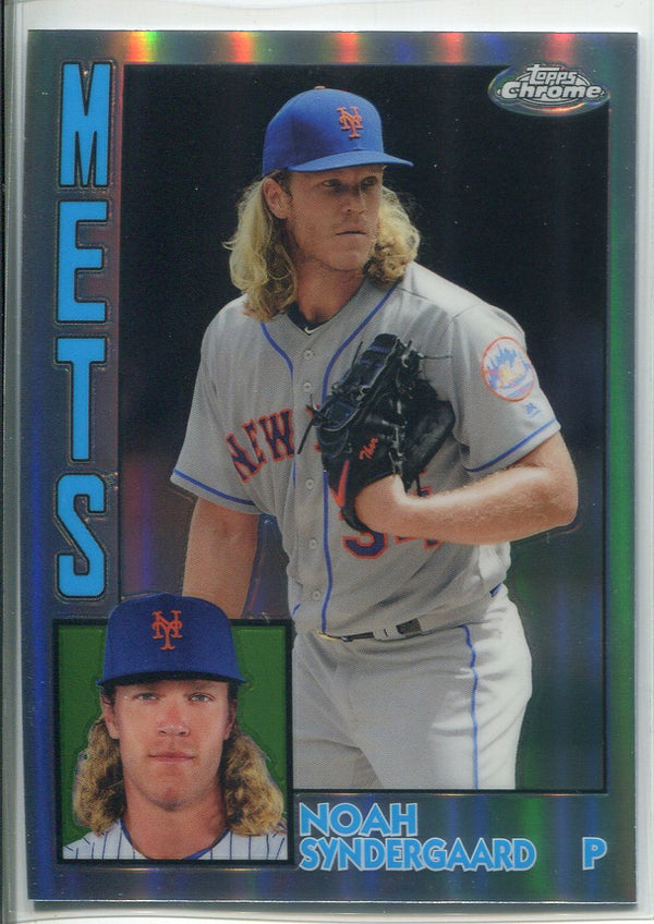 Noah Syndergaard 2019 Topps Chrome Refractor Insert Card