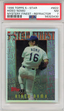 Hideo Nomo1996 Topps 5 Star Mystery Finest Refractor Card #M22 (PSA)