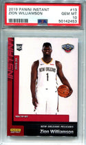 Zion Williamson 2019 Panini Instant  #13 (PSA GEM MT 10)