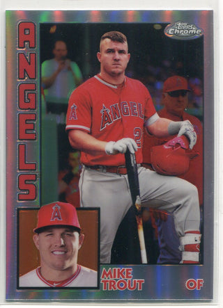 Mike Trout 2019 Topps Chrome Refractor Insert Card