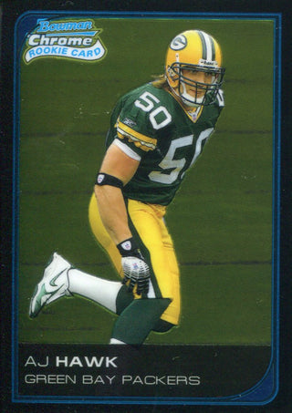 A.J. Hawk 2006 Bowman Chrome Rookie Card #226