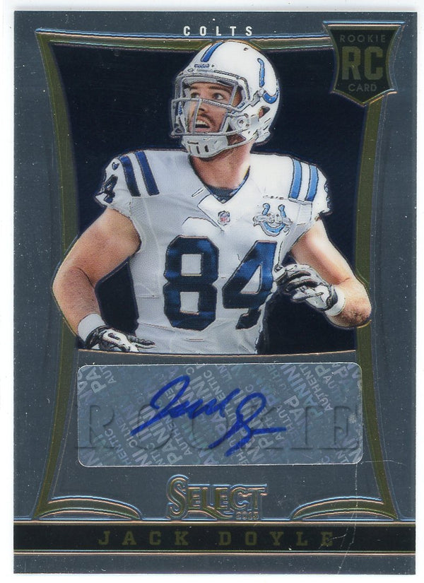 Jack Doyle Autographed 2013 Panini Select Rookie Card #262