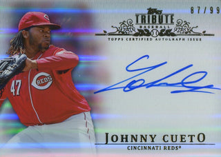 Johnny Cueto 2013 Topps Tribute Autographed Card