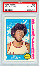 Bill Walton 1974 Topps Card #39 (PSA NM-MT 8)