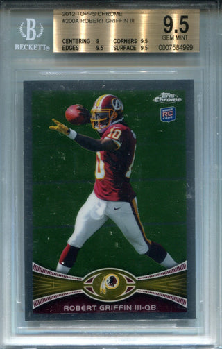 Robert Griffin III 2012 Topps Chrome Rookie Card (BVG)