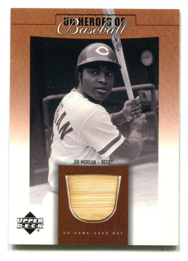 Joe Morgan 2001 Upper Deck Heroes #BJM Bat Card