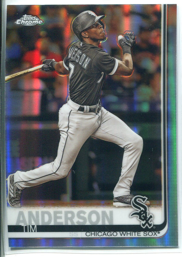 Tim Anderson 2019 Topps Chrome Refractor Card