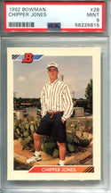 Chipper Jones 1992 Bowman #28 PSA Mint 9 Card