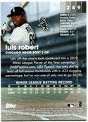 Luis Robert Topps Stadium Club Rookie 2020