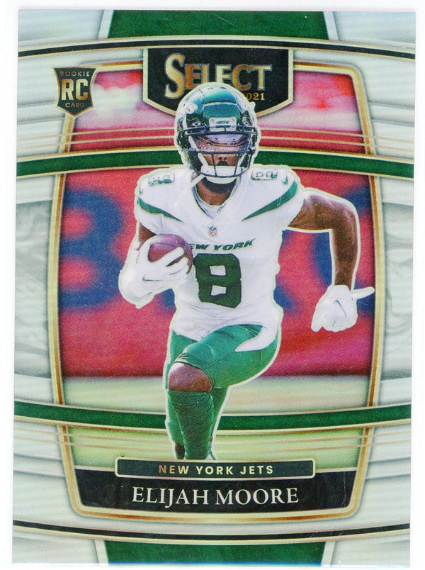 Elijah Moore 2021 Panini Select Silver Prizm Rookie Card #56