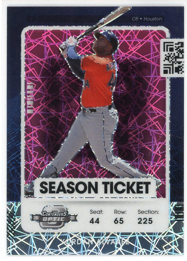 Yordan Alvarez 2021 Panini Contenders Optic Prizm Card #35