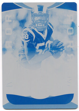 Cory Littleton 2019 Plates & Patches Panini Certified Cyan Printing Plate 1/1