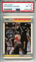 Dominique Wilkins 1987 Fleer #118 PSA NM-MT 8 Card