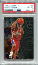 Allen Iverson 1996 Fleer Metal #201 PSA NM-MT 8 Card