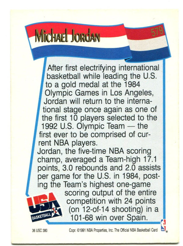 Michael Jordan USA Basketball NBA Hoops 1992