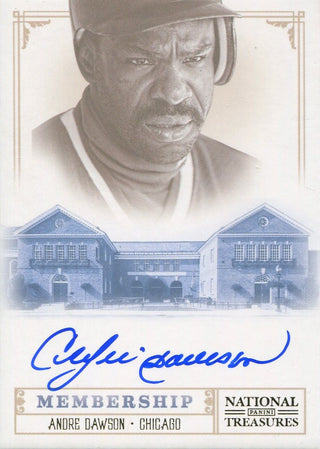 Andre Dawson 2012 Panini National Treasures Autographed Card