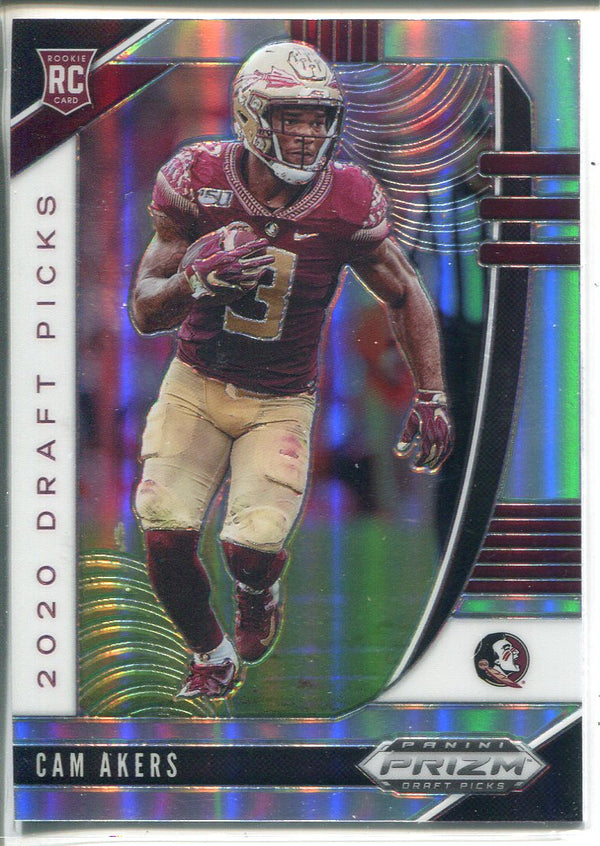 Cam Akers 2020 Panini Prizm Draft Picks Silver Rookie Card