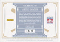 Andre Dawson 2012 Panini National Treasures Autographed Card