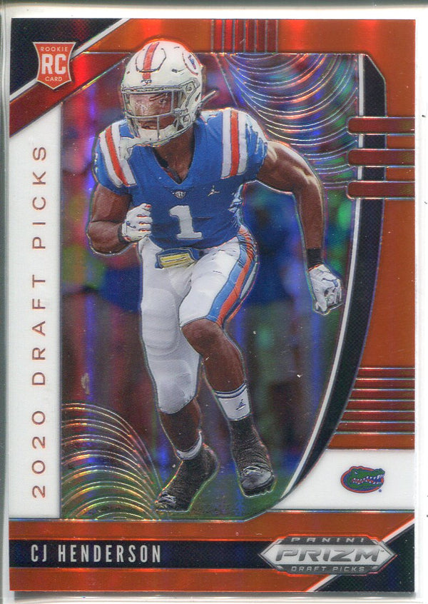 CJ Henderson 2020 Panini Prizm Draft Picks Orange Rookie Card