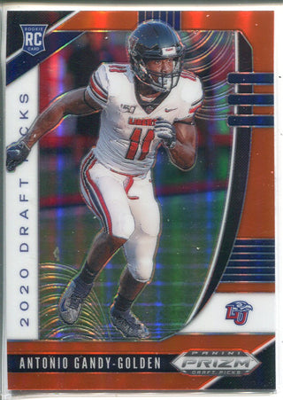 Antonio Gandy-Golden 2020 Panini Prizm Draft Picks Orange Rookie Card