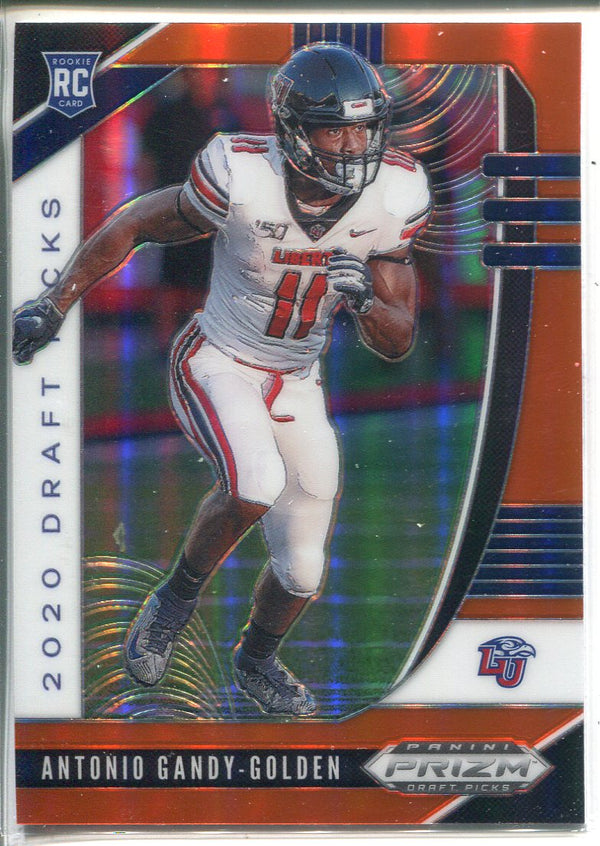 Antonio Gandy-Golden 2020 Panini Prizm Draft Picks Orange Rookie Card