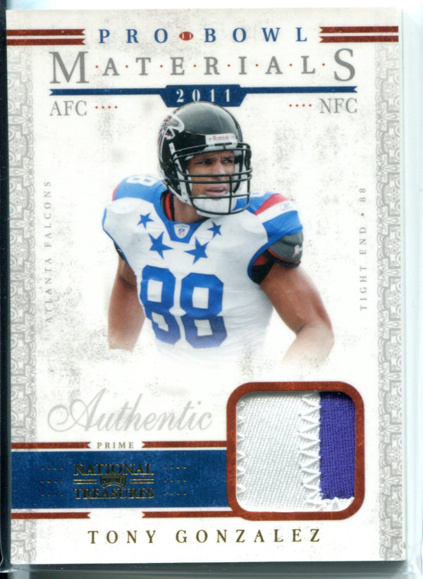 Tony Gonzalez 2012 Panini Playoff National Treasures Jersey Card