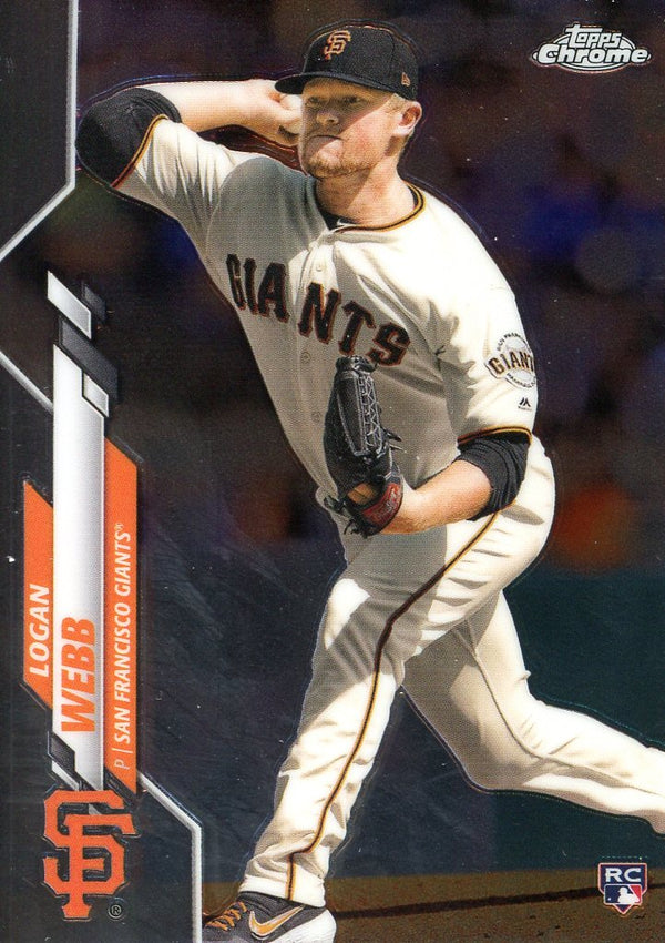 Logan Webb 2020 Topps Chrome Rookie Card